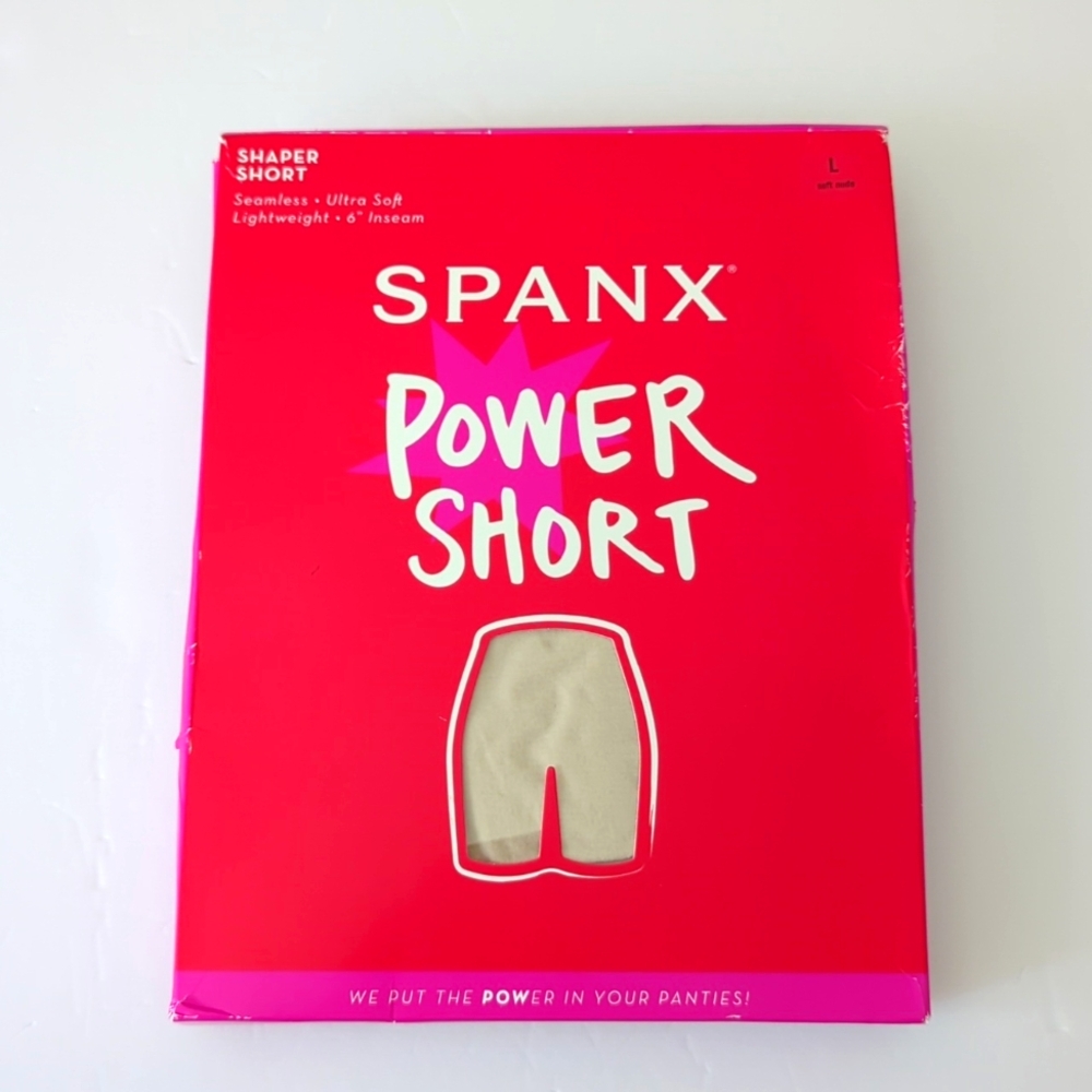 Spanx Nude Seamless Lightweight Power Short Size Large